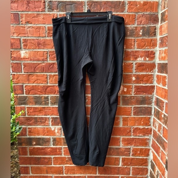 Eileen Fisher Womens Large Black Pull On Comfort Tapered Lounge Pants - Picture 4 of 9